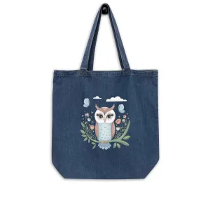 Owl Organic Denim Tote Bags - Durable & Sustainable Fashion