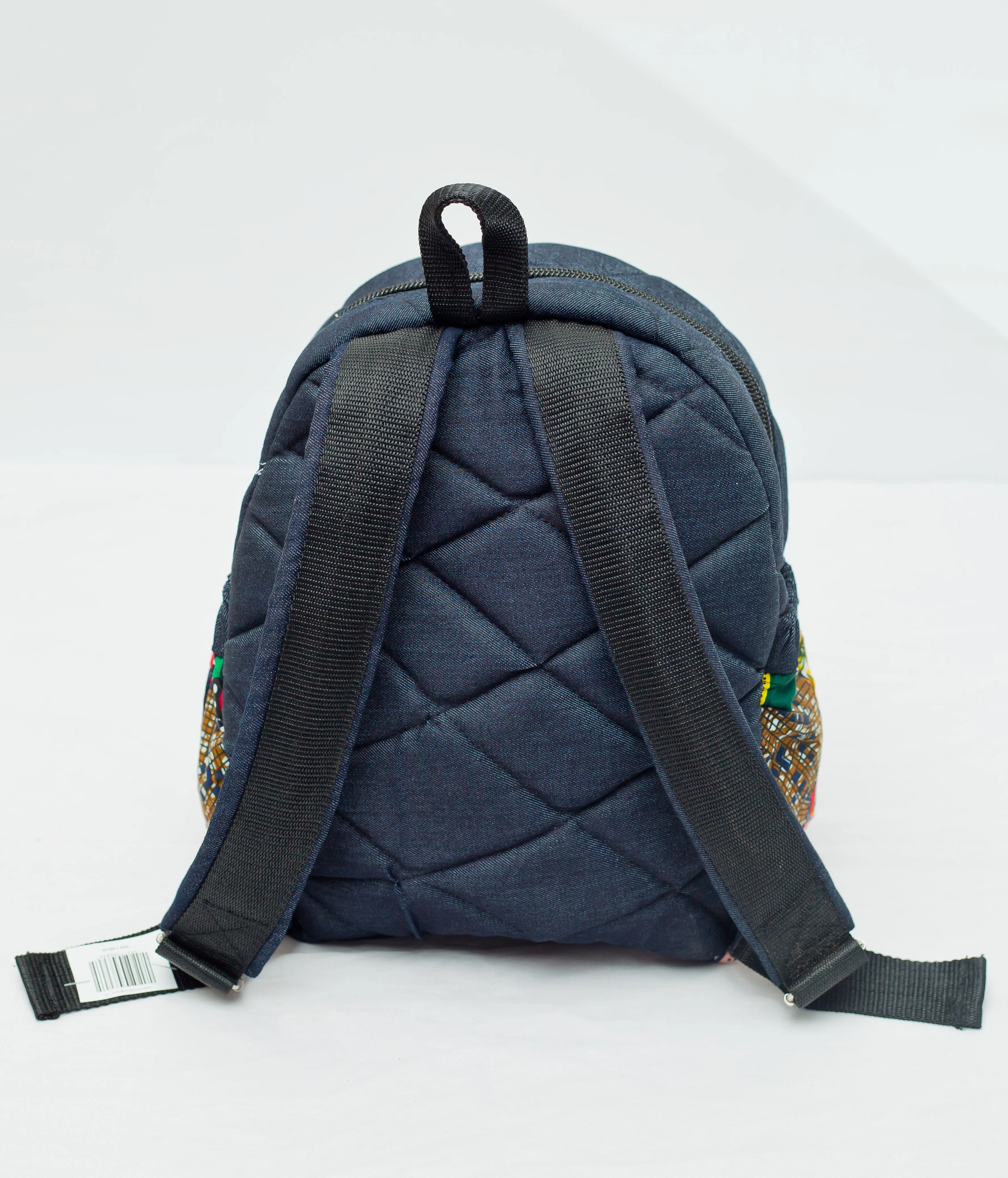 Patchwork school backpack
