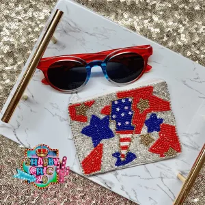 Patriotic Beaded Bag