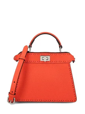 Peekaboo Iseeu Petite Leather Tote Bag