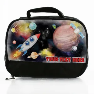 Personalised Lunch Bag with Cosmic Galaxy & Name