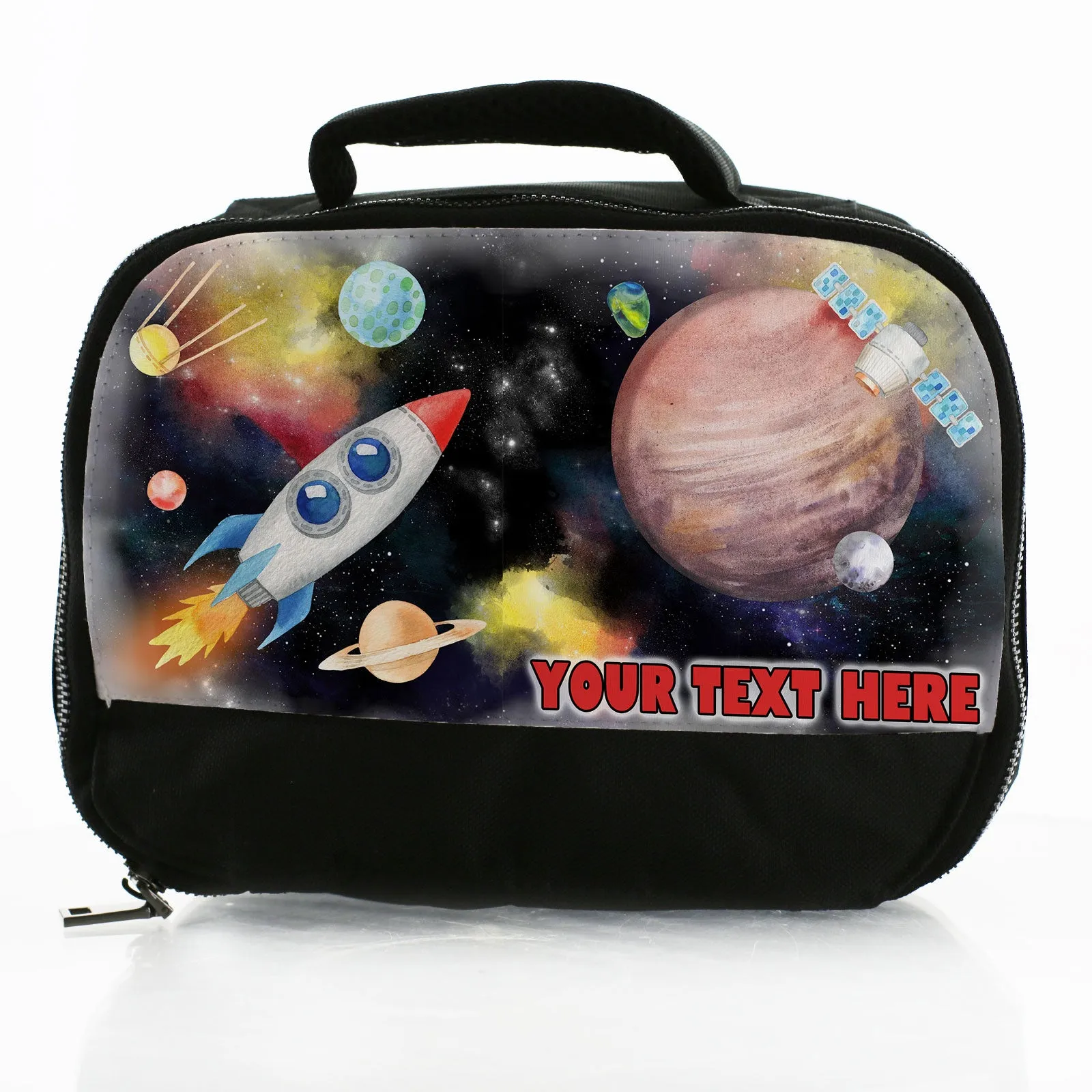 Personalised Lunch Bag with Cosmic Galaxy & Name