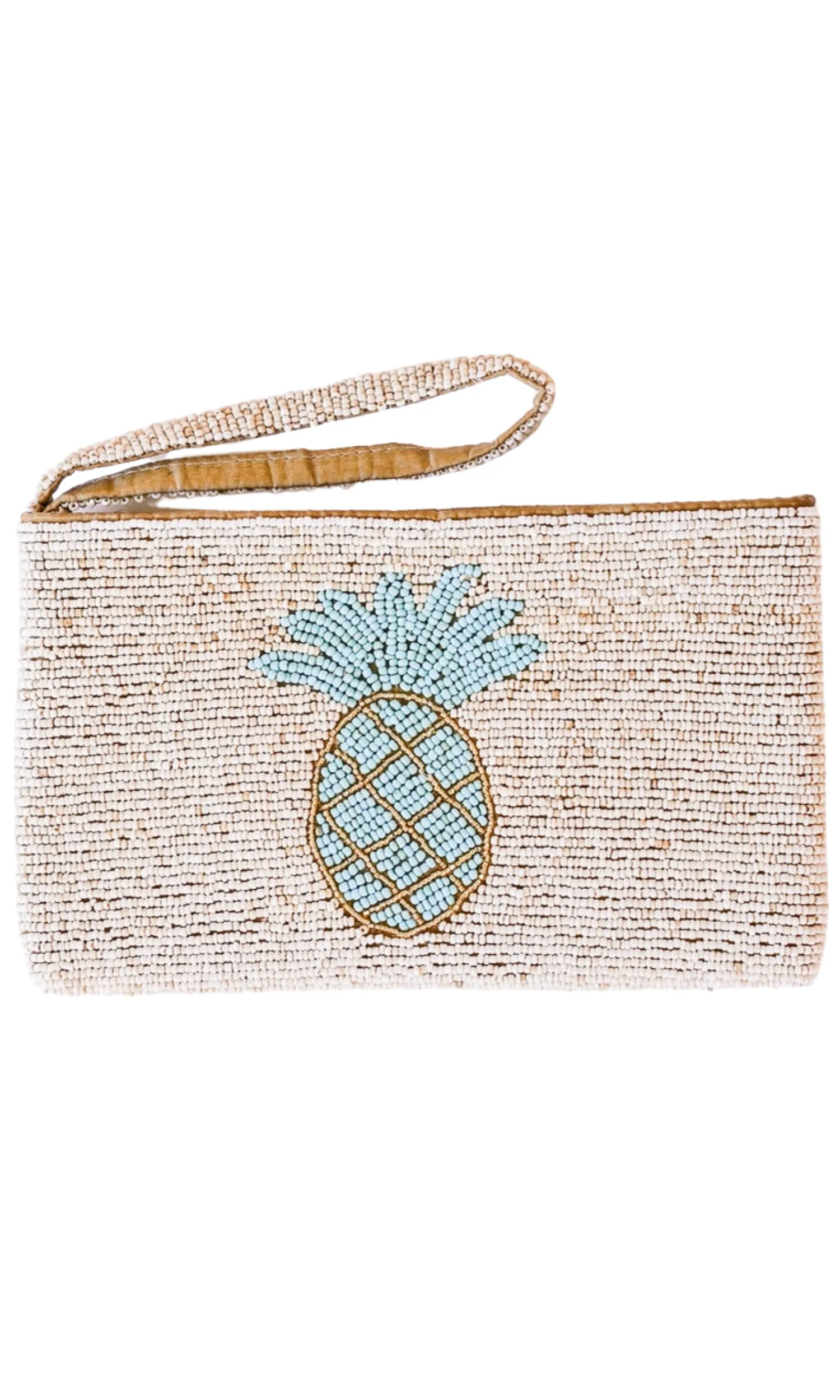 Pineapple Beaded Clutch