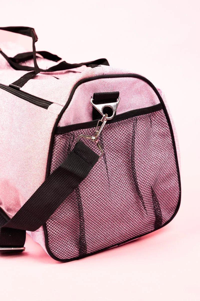 Pink Glitz & Glam Duffle Bag with Shoe Compartment