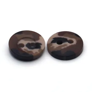 Plastic Button Desert Camouflage