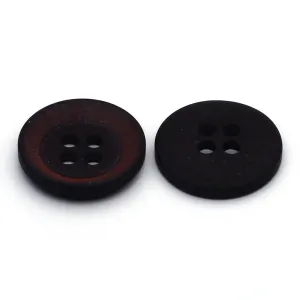 Plastic Button Red & Black
