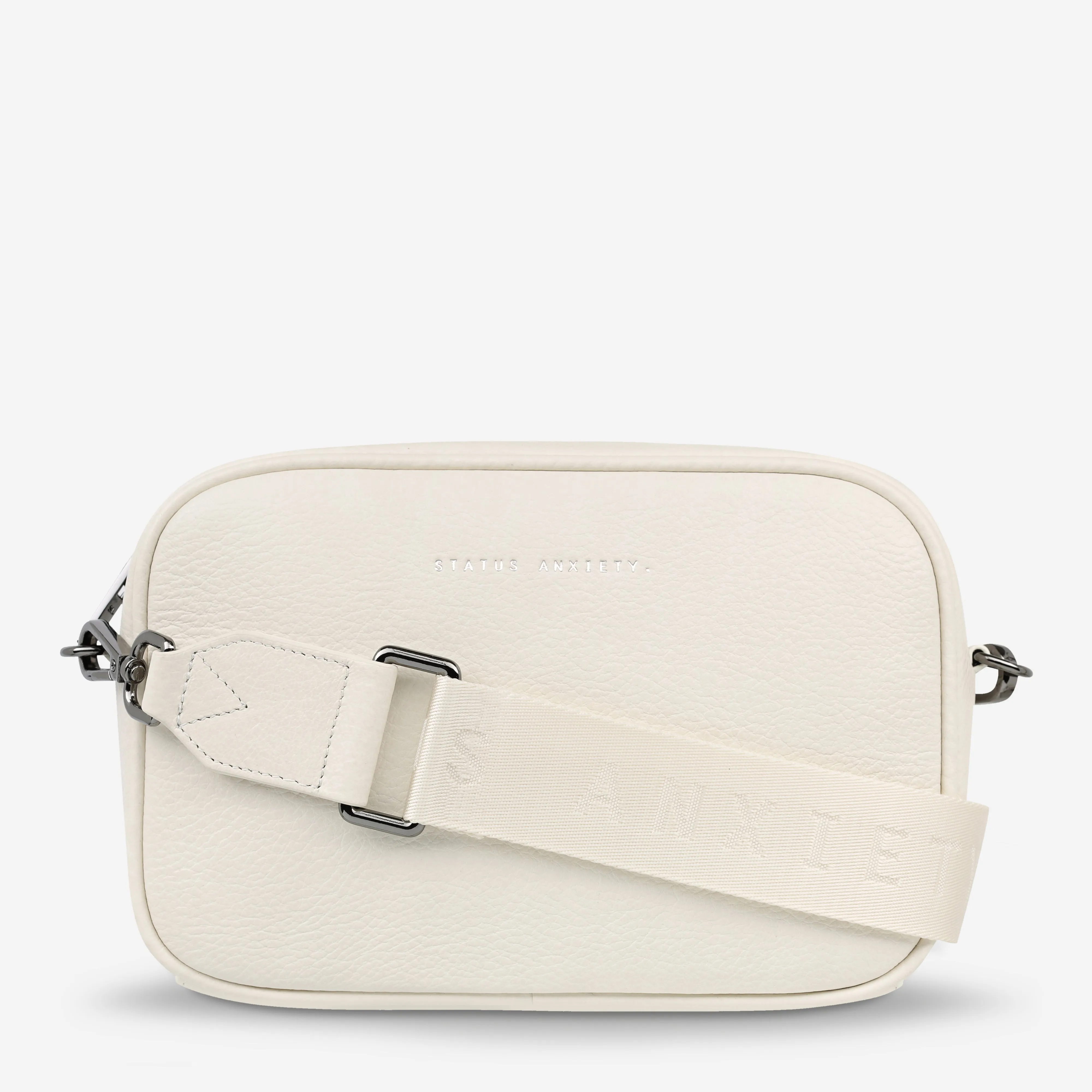 Plunder Bag With Webbed Strap - Chalk