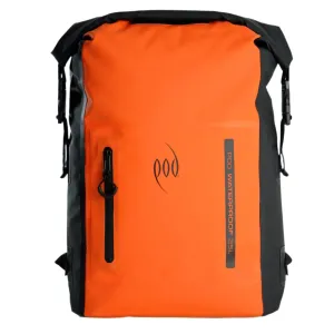 POD Waterproof Backpack 25L Dry Bag - Black/Orange