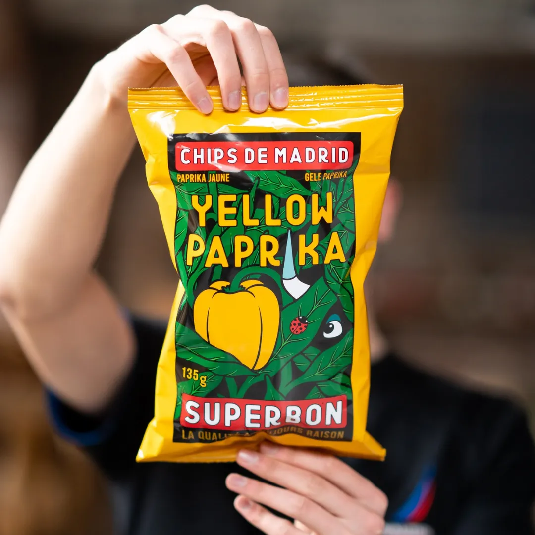 Potato Crisps with Yellow Paprika 14 x 135g