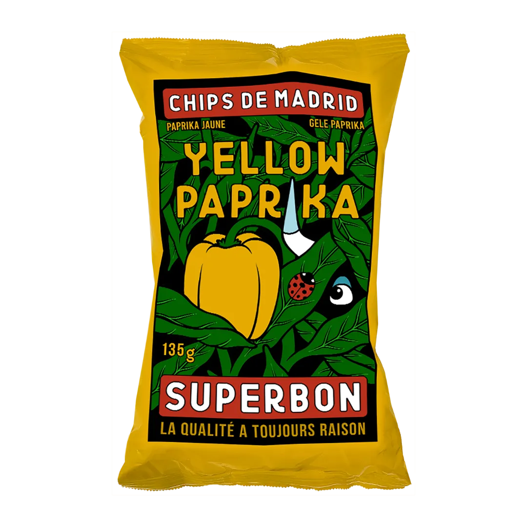 Potato Crisps with Yellow Paprika 14 x 135g