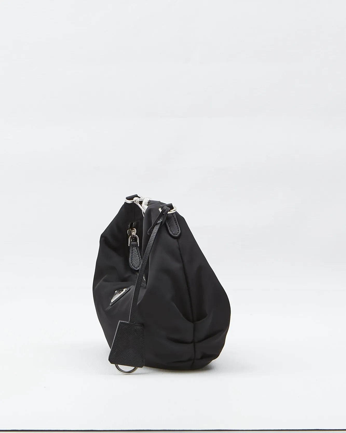 Prada Black Tessuto Nylon Re-Edition 2006 Chain Bag