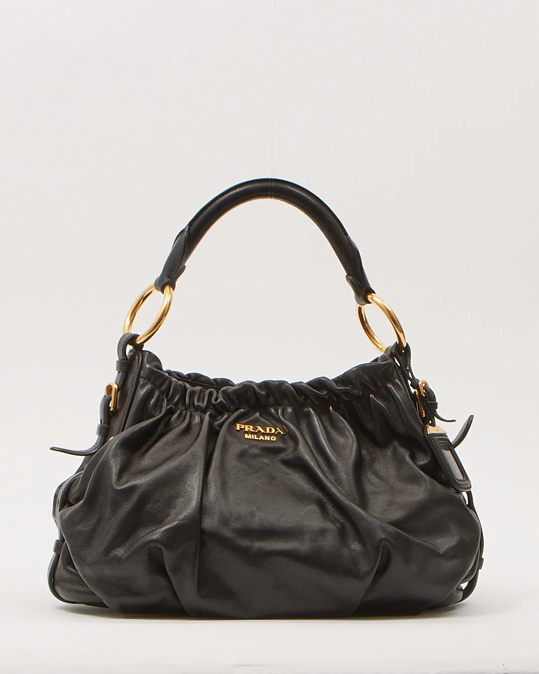 Prada Black Vitello Shoulder Bag