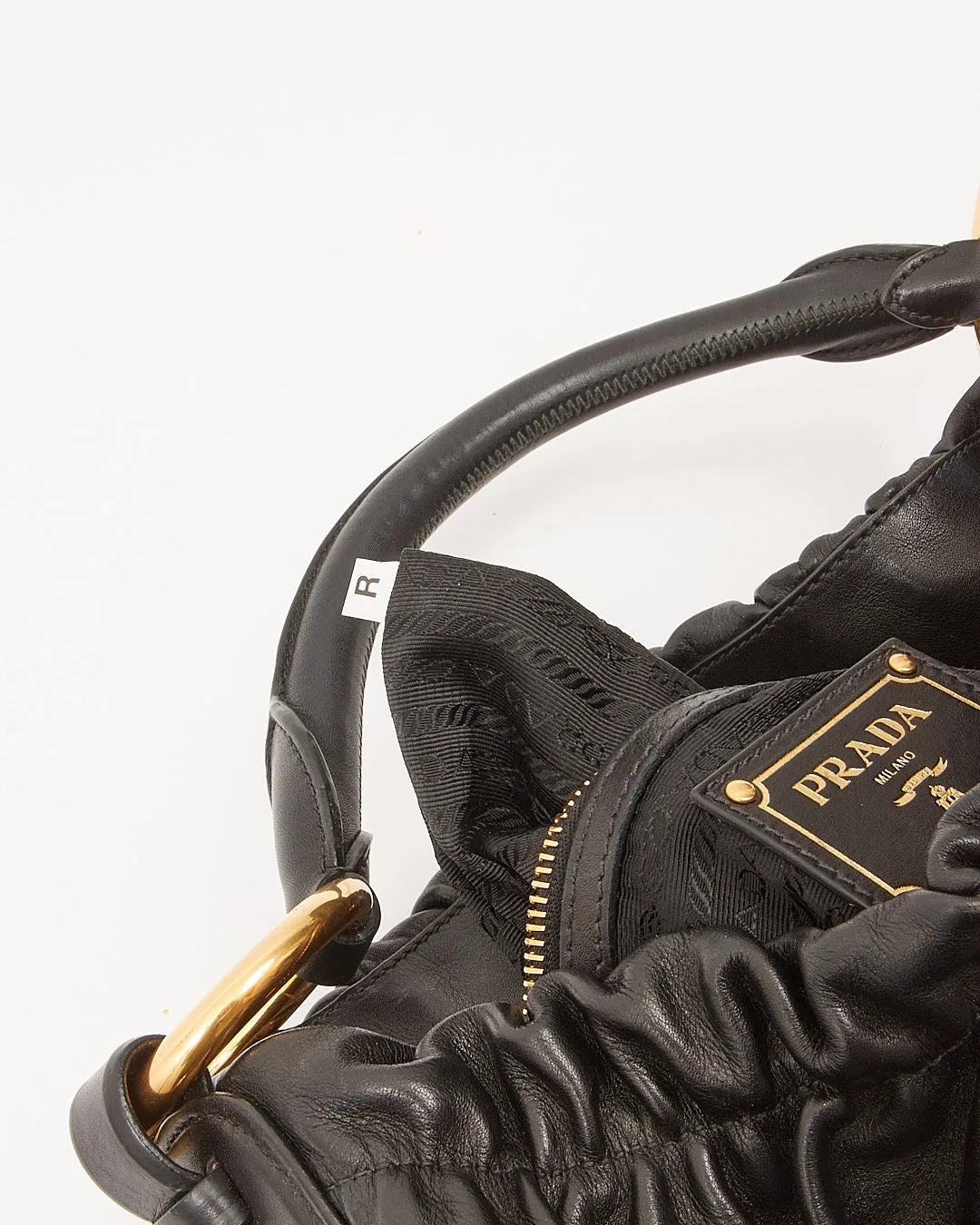 Prada Black Vitello Shoulder Bag