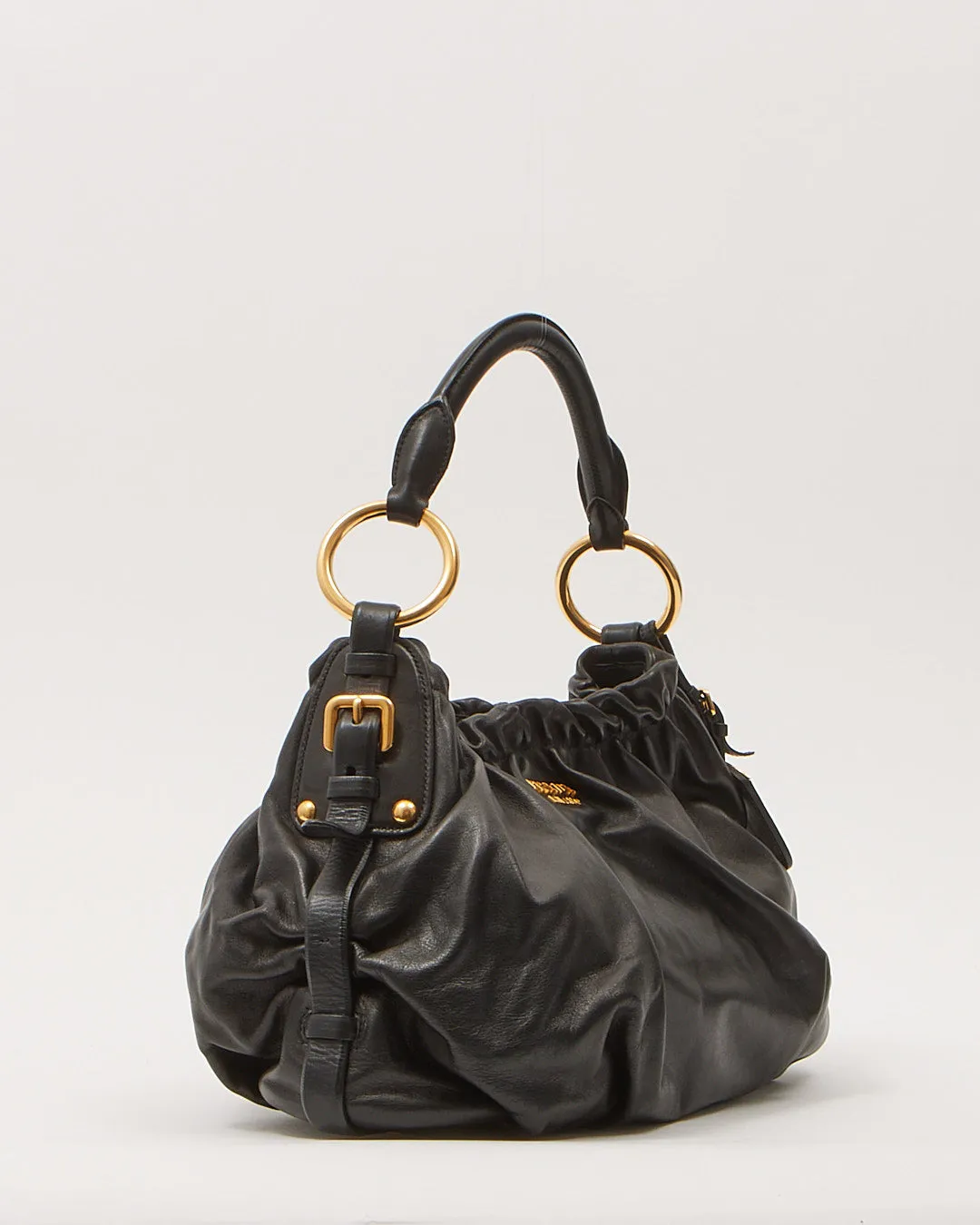 Prada Black Vitello Shoulder Bag