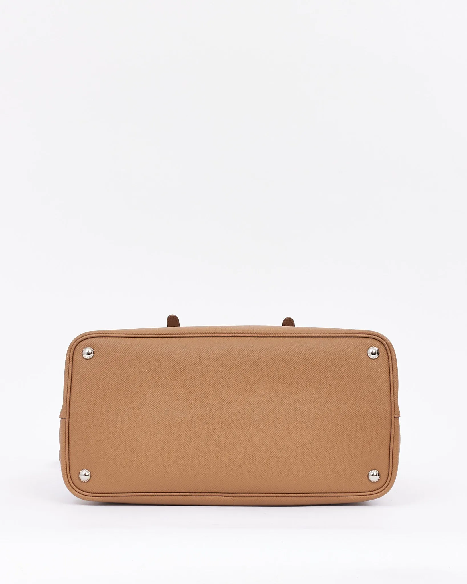 Prada Tan Saffiano Leather Medium Double Tote Bag