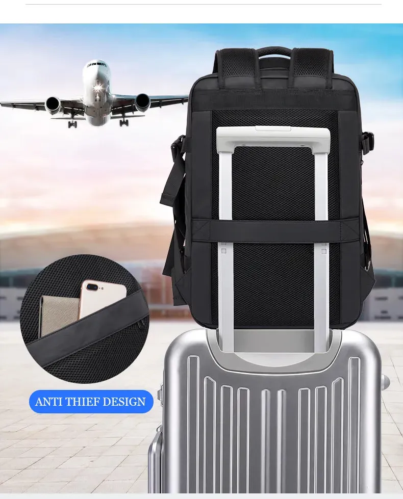 Premium Smart Travel Backpack | Anti-Theft | Waterproof | Expandable | USB Port