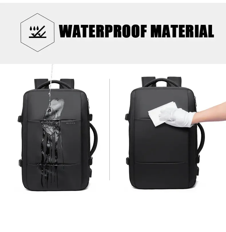Premium Smart Travel Backpack | Anti-Theft | Waterproof | Expandable | USB Port