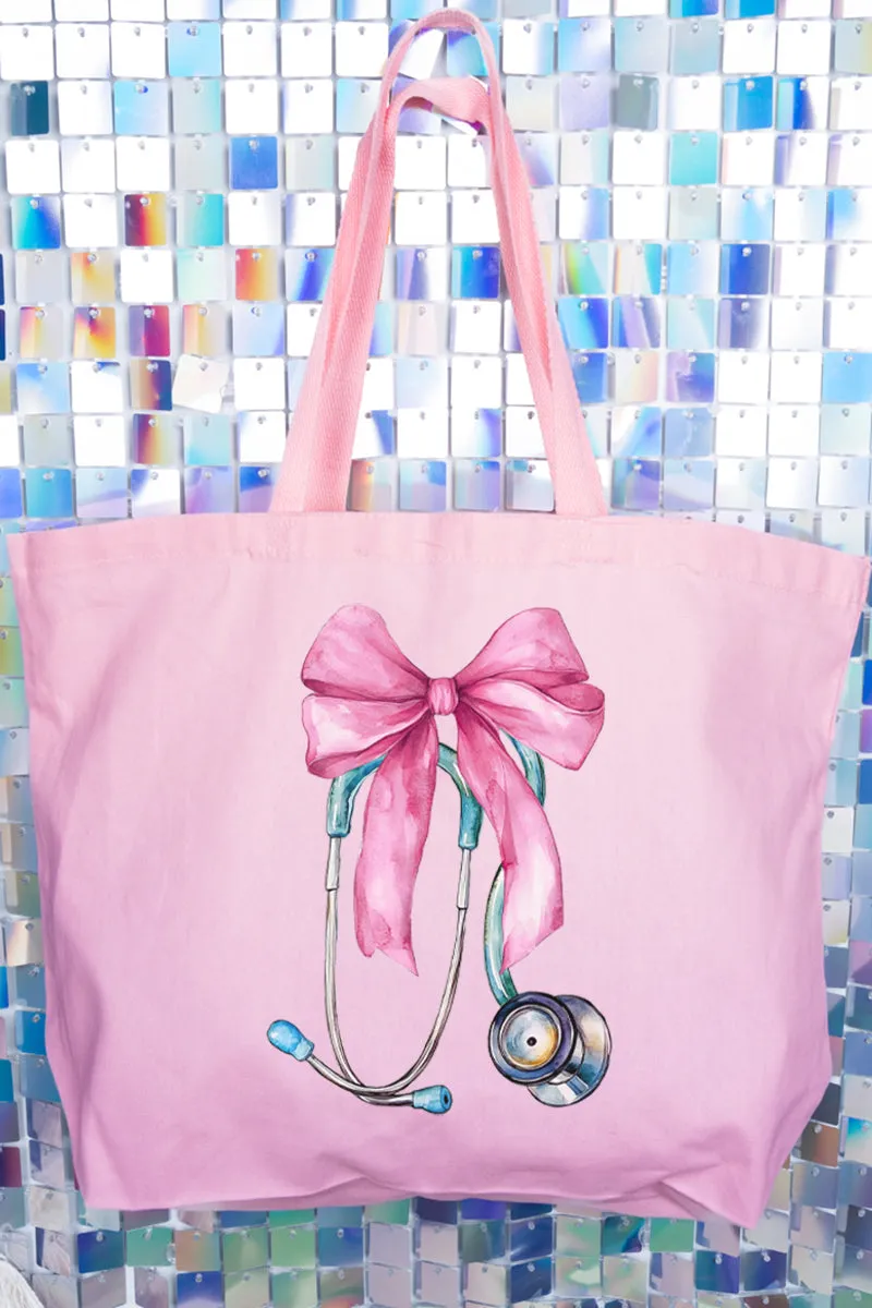 Pretty In Pulse Canvas Jumbo Tote