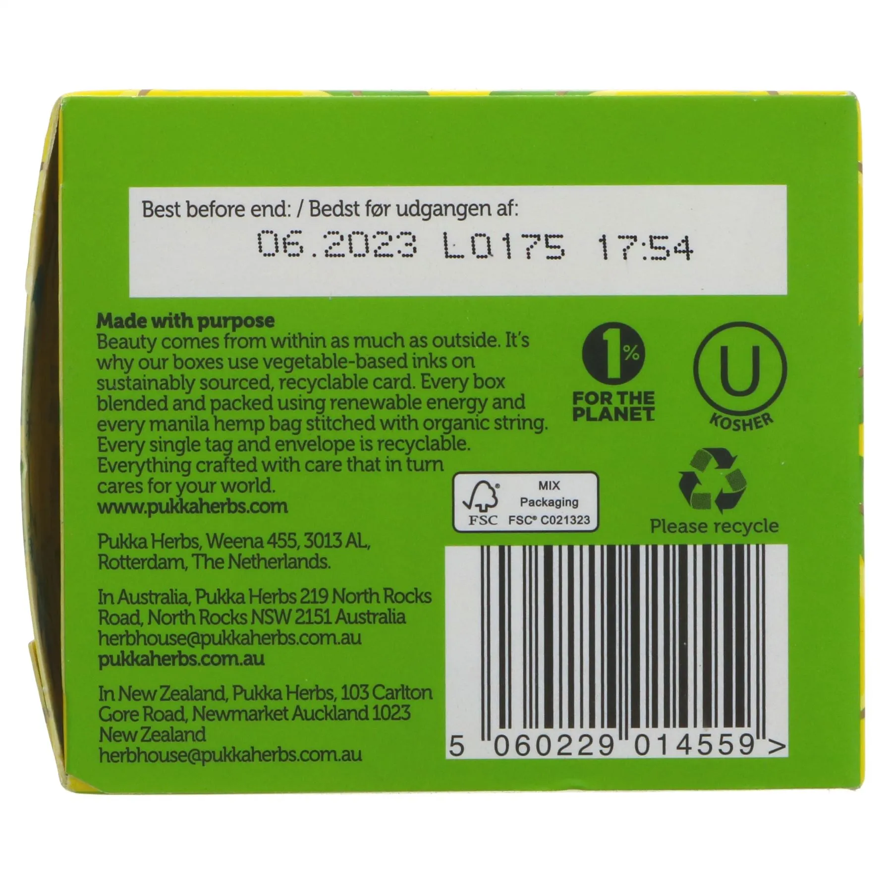 Pukka | Turmeric Gold - Turmeric, Lemonfruit, Cardamom | 20 bags