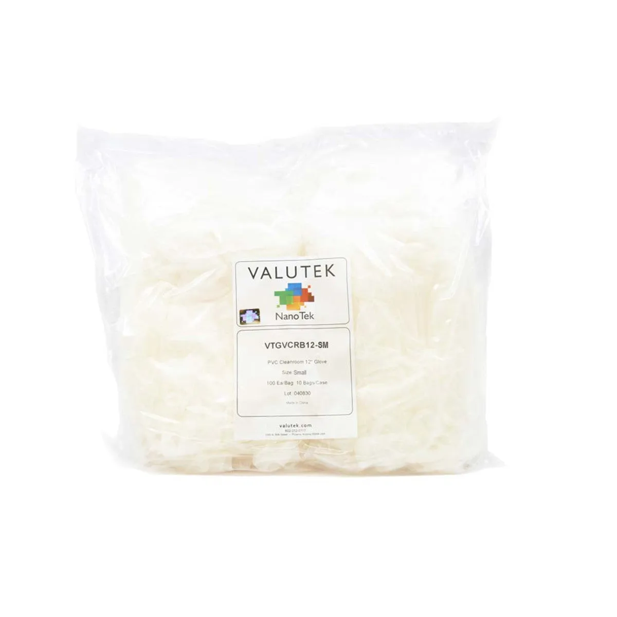 PVC Cleanroom Glove 12" Cuff  | 100 ea/Bag 10 Bags/Case