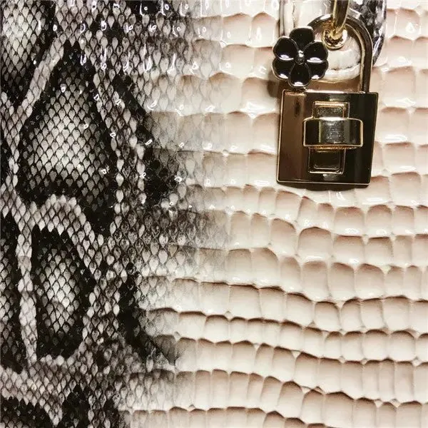 Python Print Handbag - Trendy Snake Bag