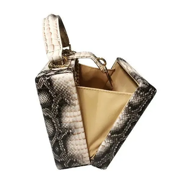 Python Print Handbag - Trendy Snake Bag