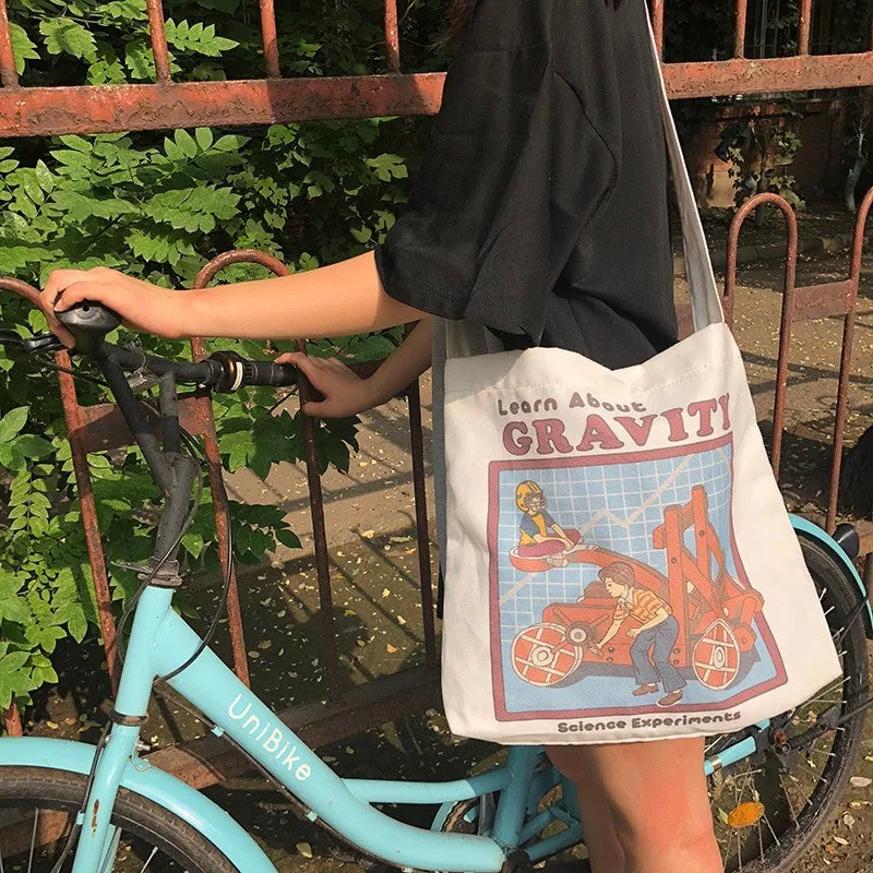 "ART ILLUSTRATION CANVAS" BAG K110503