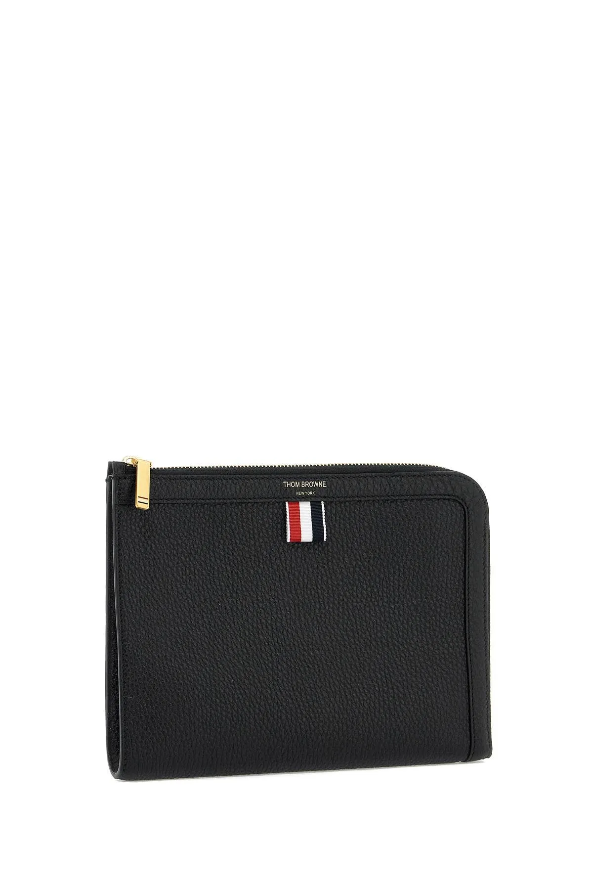 "embossed leather pouch