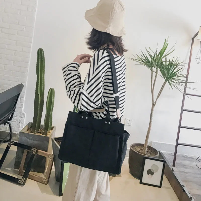 "KFASHION LARGE CAPACITY CANVAS" CROSSBODY BAG D060612