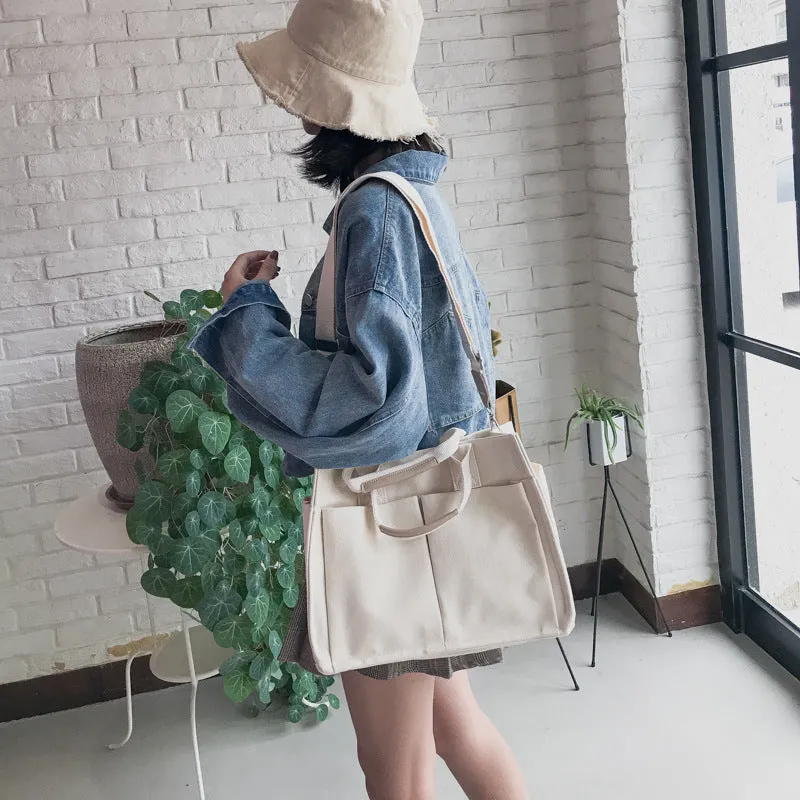 "KFASHION LARGE CAPACITY CANVAS" CROSSBODY BAG D060612