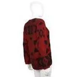 Ralph Lauren Red & Black Beaded Jacket | US 4