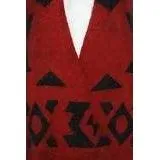 Ralph Lauren Red & Black Beaded Jacket | US 4