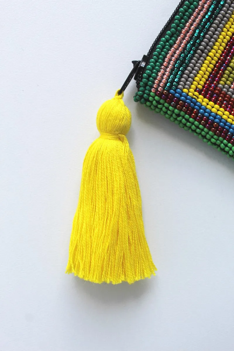 Rectangle Glass Bead Coin Purse