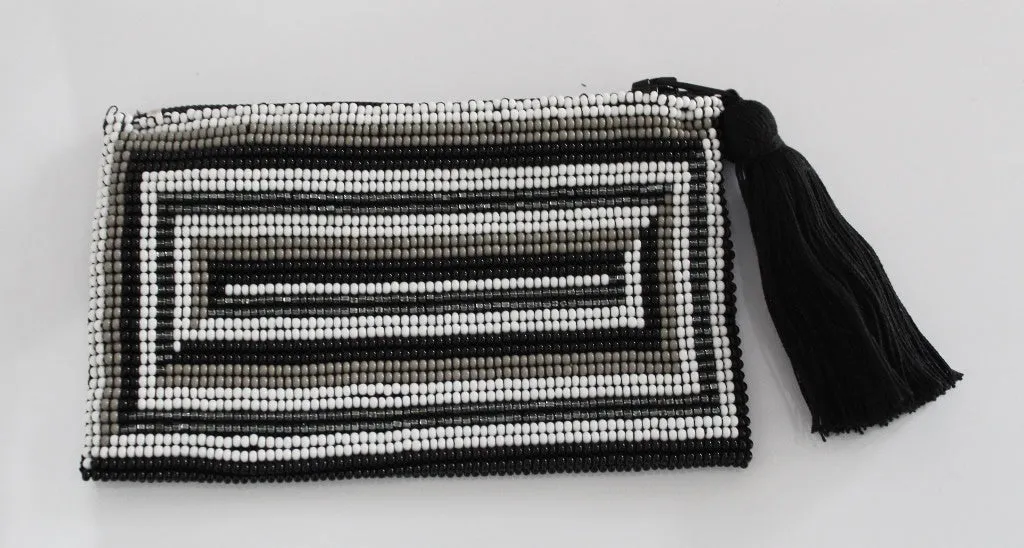 Rectangle Glass Bead Coin Purse