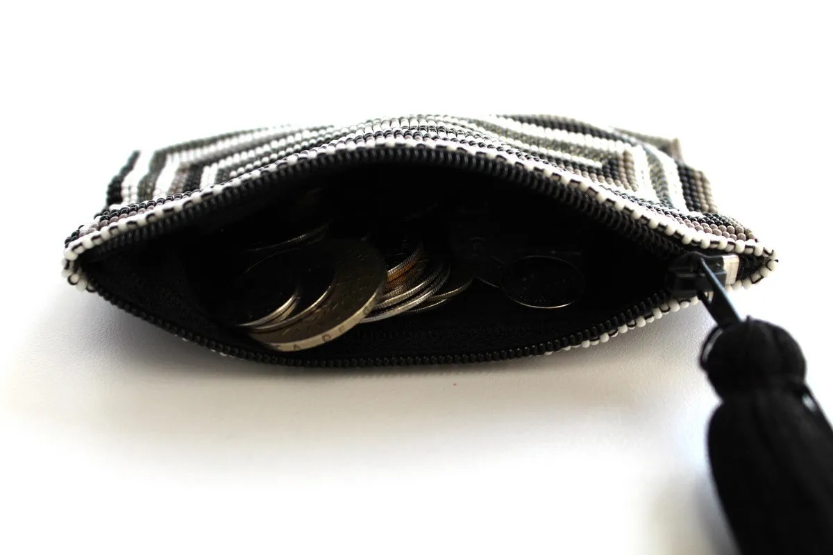 Rectangle Glass Bead Coin Purse