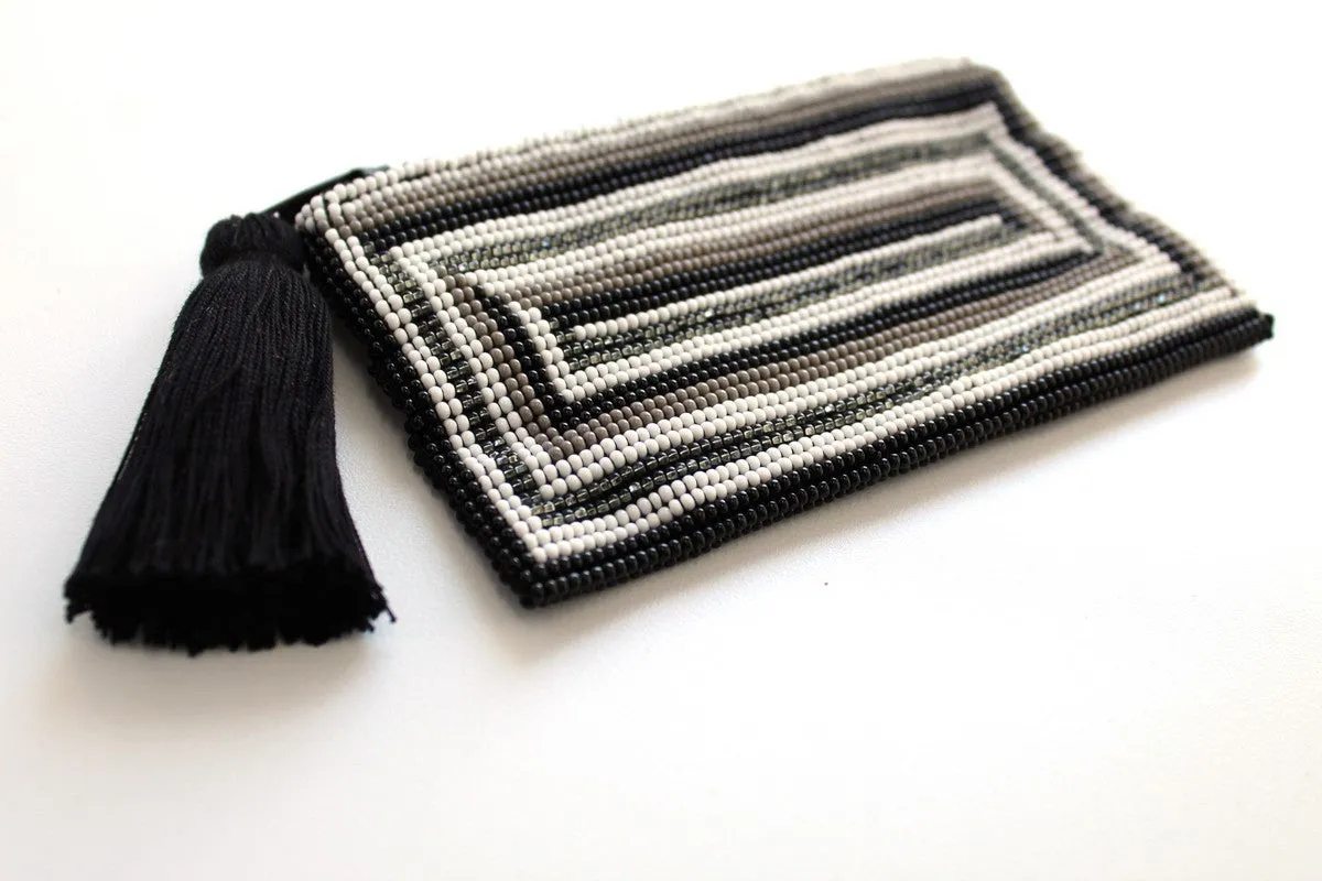 Rectangle Glass Bead Coin Purse