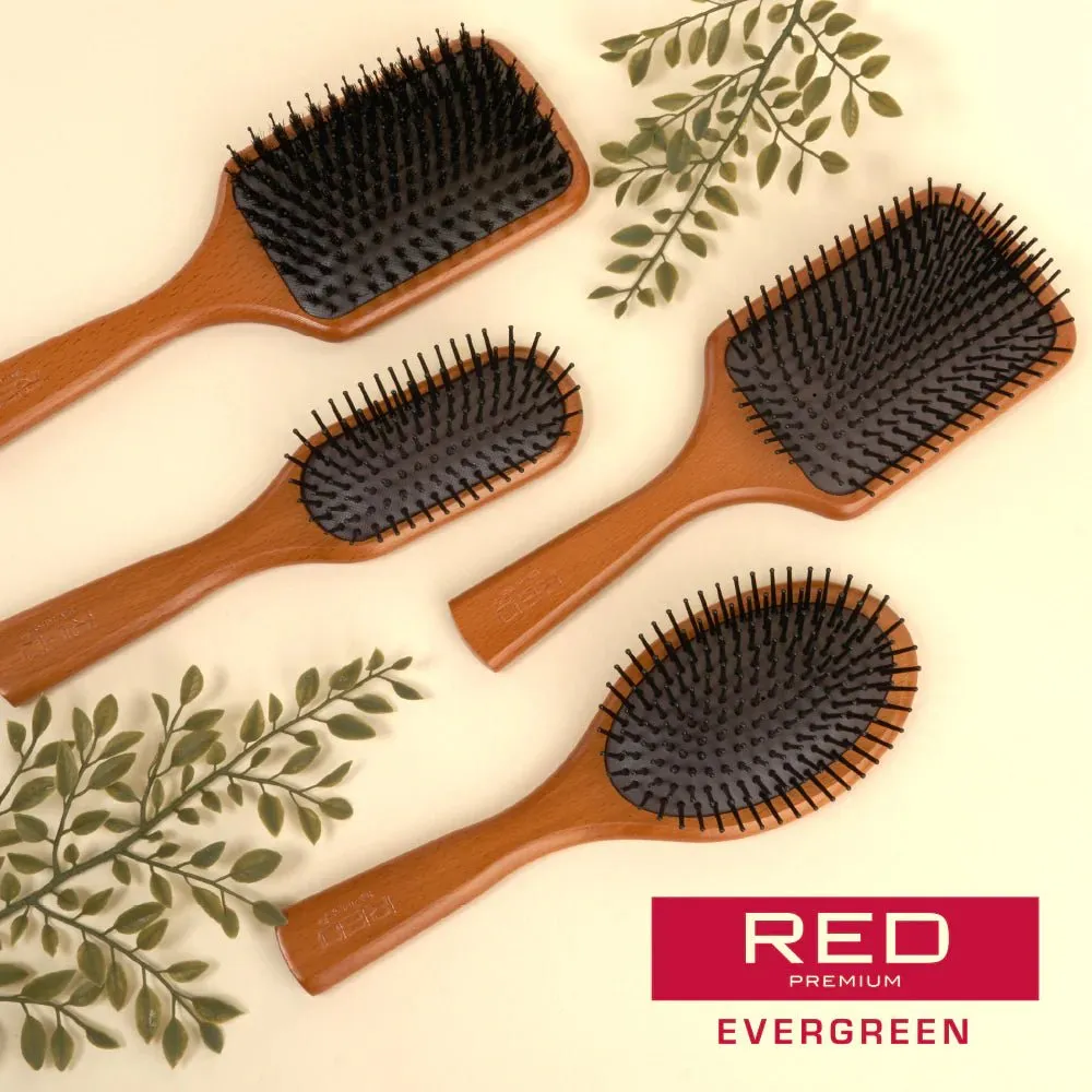 Red by Kiss Evergreen Mini Brush HH203 – Compact, Gentle & Travel-Friendly | Size: Mini