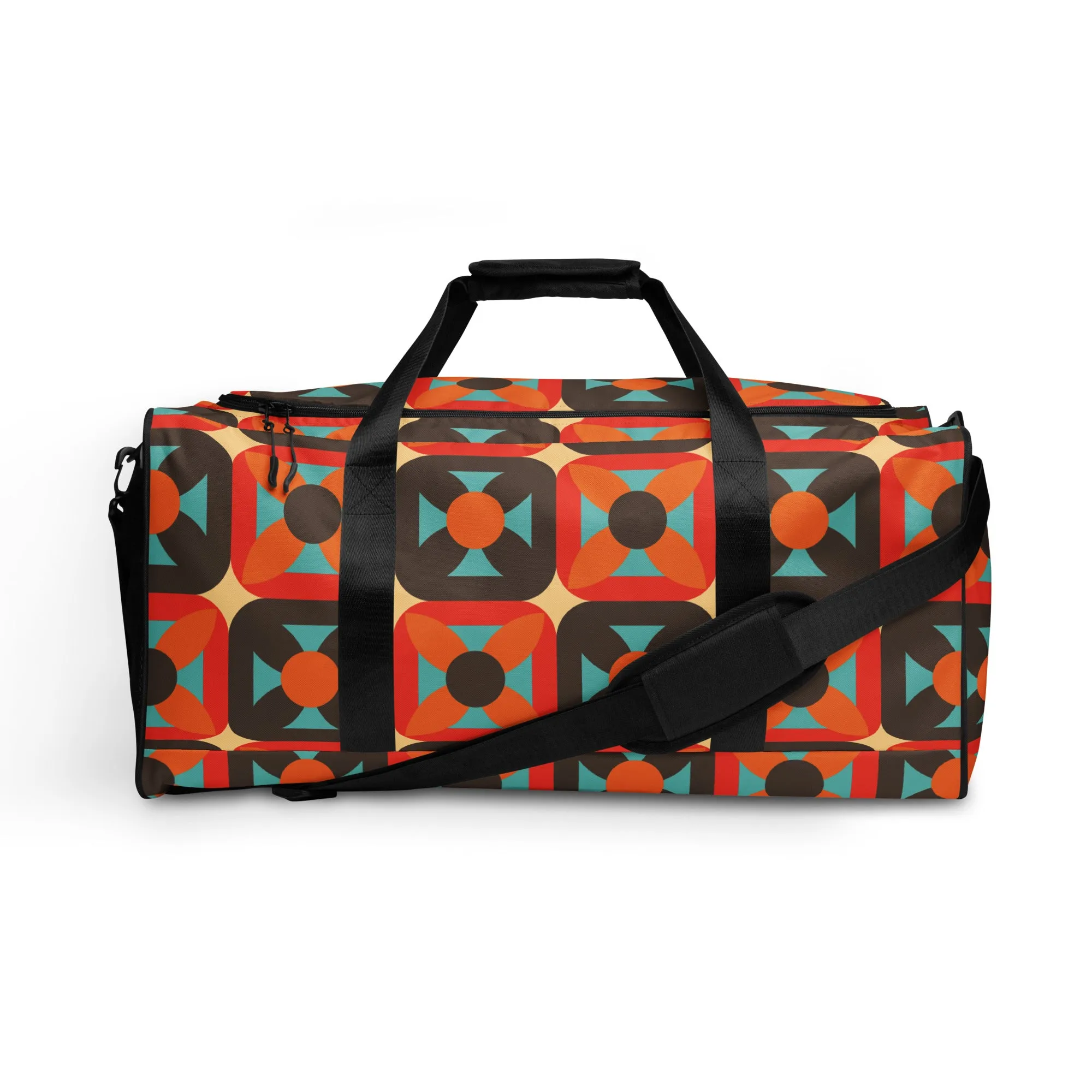 Retro Block - Sustainably Made Duffle Bag