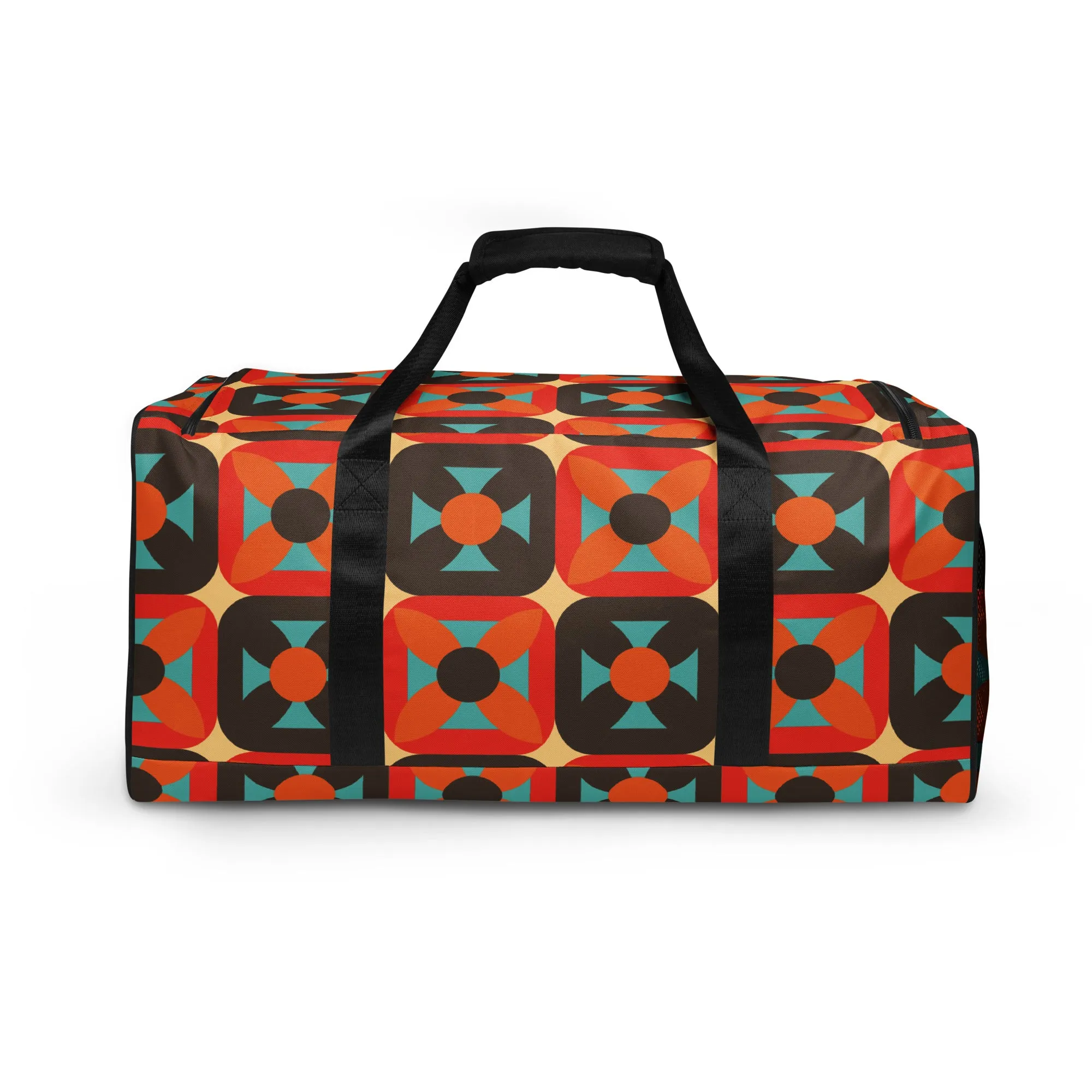 Retro Block - Sustainably Made Duffle Bag