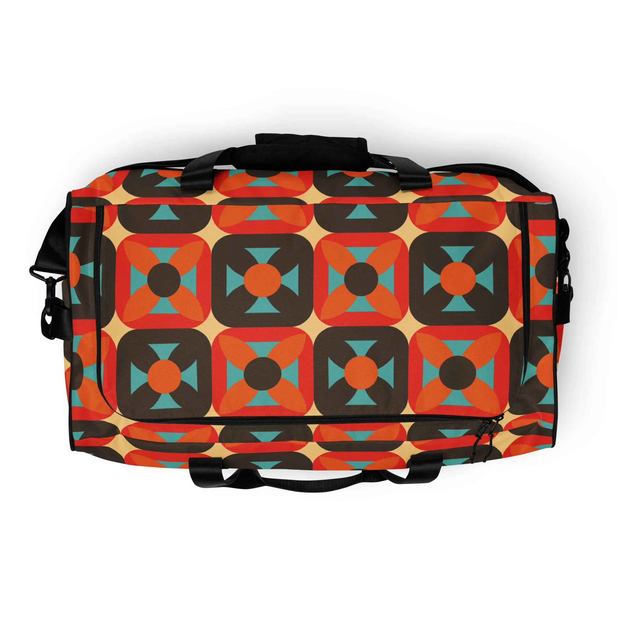 Retro Block - Sustainably Made Duffle Bag