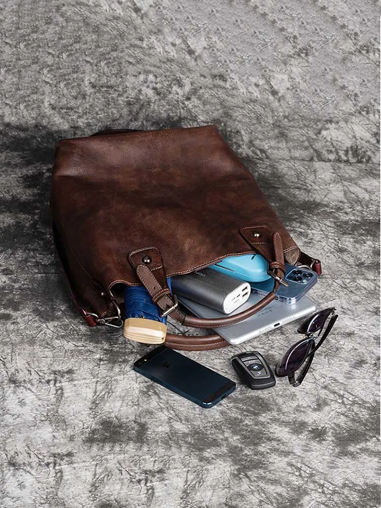 Retro Handmade Soft Durable Leather Bag