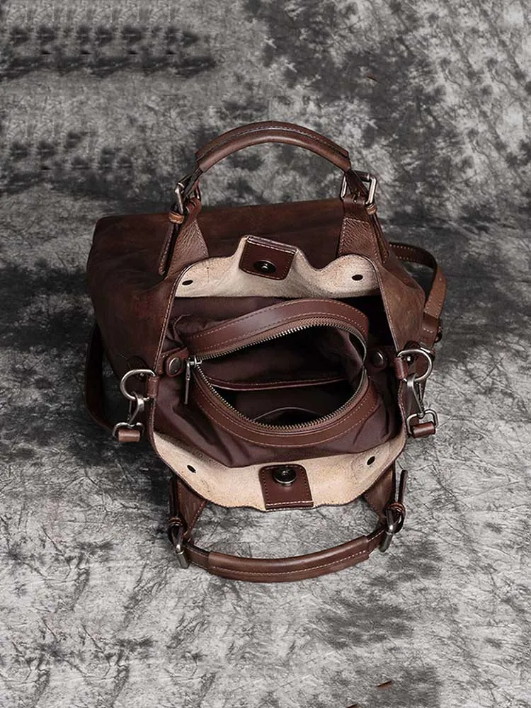 Retro Handmade Soft Durable Leather Bag