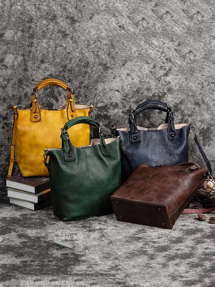 Retro Handmade Soft Durable Leather Bag