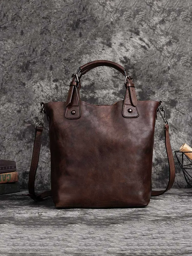 Retro Handmade Soft Durable Leather Bag
