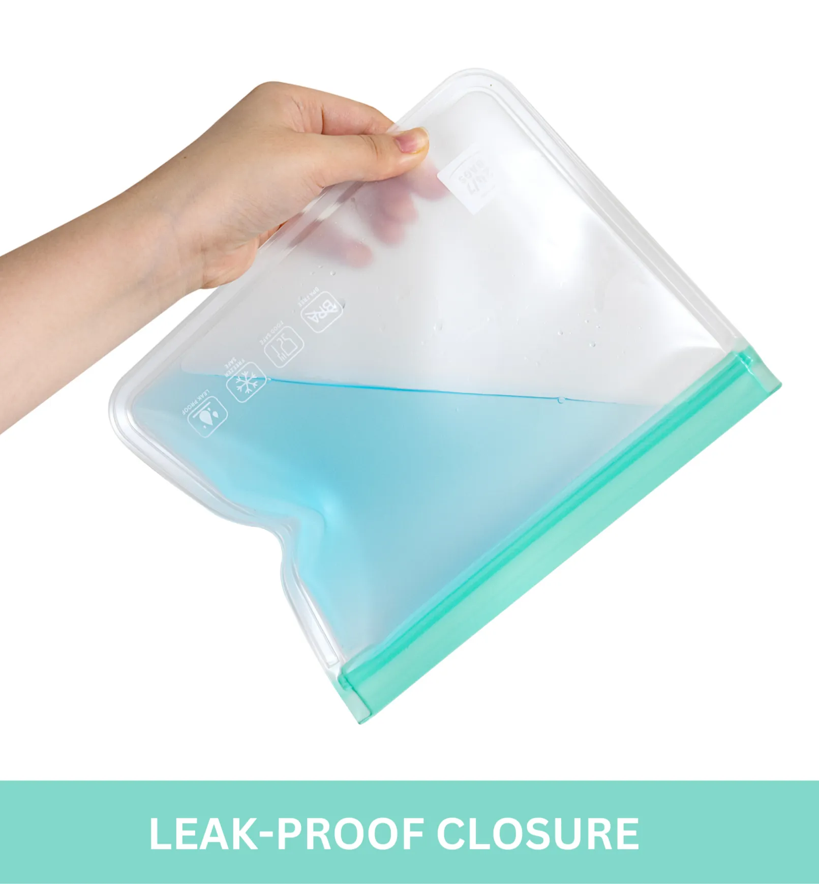 Reusable PEVA Storage Bags, Variety Pack- 12 Count