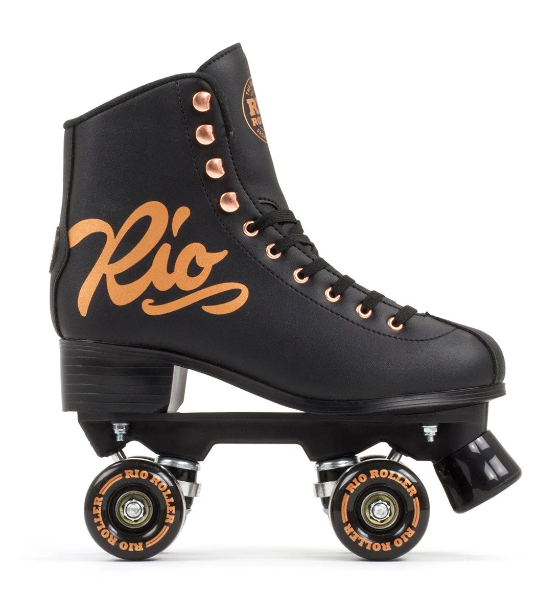 RIO ROLLER ROSE QUAD SKATES - BLACK