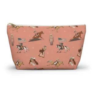 Rodeo Queen Pencil Pouch in Coral