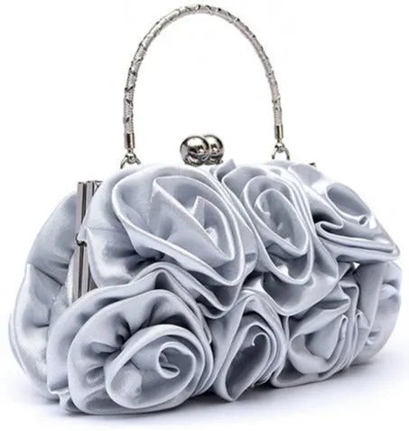 Rose Tote Bag Metal Handle
