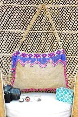 Rosie Beaded Jute Bag
