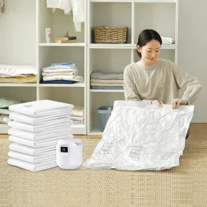 RoyaleGlow Durable Electric Vacuum Compression Bag - 75% More Storage